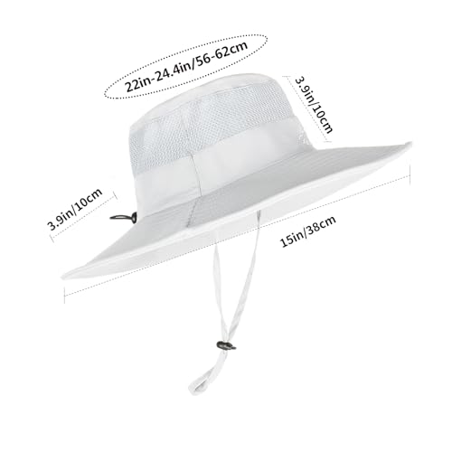 Image of Sun Hats for Men Women Fishing Hat UPF 50+ Breathable Wide Brim Summer UV Protection Hat