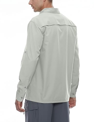 Little Donkey Andy Men's Stretch Quick Dry UPF50+ Long Sleeve Shirt for Hiking, Travel, Camping3