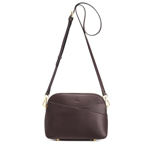 Image of Kattee Small Leather Crossbody Bags for Women, Trendy Purses Handbags Shoulder Bag, Genuine Leather Cross Body Bag for Woman