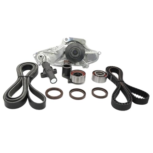 19200-RDV-J01 Kit de correa de distribución del motor Bomba de agua loca Sello de leva del cigüeñal compatible con HONDA ODYSSEY PILOT RIDGELINE ACURA MDX RDX 3.5L