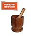 IMUSA Wood Mortar and Pestle, Jumbo