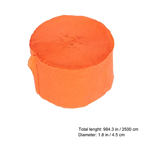 Aboofan 12 Rolls Crepe Paper Streamers Halloween Crepe Paper Ribbon For Thanksgiving Birthday Wedding Festival Ornament Red Orange Yellow #TOP6