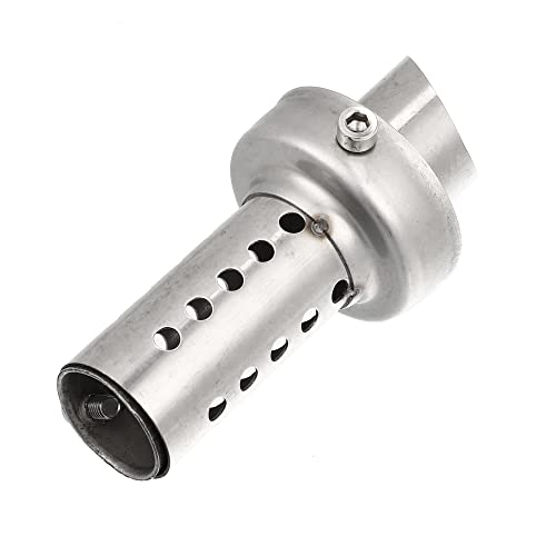 F FIERCE CYCLE Hexagonal Universal Motorcycle Exhaust Pipe Baffle Muffler Pipe Baffle Silver Tone - Thumbnail 5