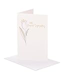 UK Greetings Trauerkarte für Ihn/Sie/Freund – Tulpenmotiv