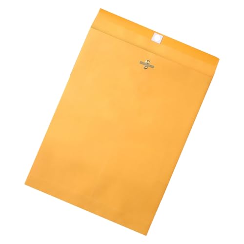 30PCS封筒をドキュメントメタルファスナー付きの郵便封筒の封筒の封筒領収書領収書ファイルシート銅クリップ封筒