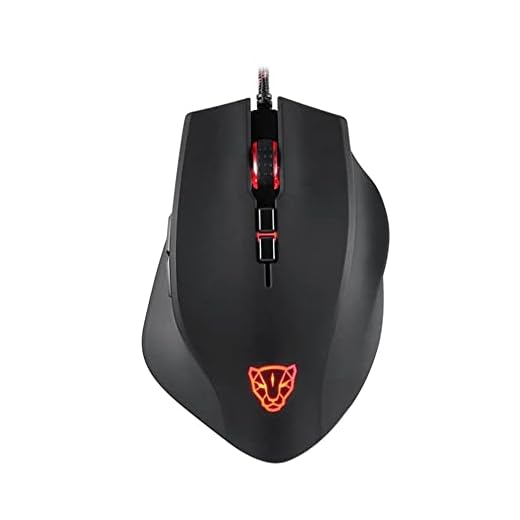 Mouse Motospeed V80 Preto 8 Botões 5000 DPI RGB Ergonômico Preto