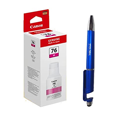 Canon 76 Magenta Ink Bottle with ITGLOBAL 3in1 Multi-Function Mobile Phone Stand, Stylus Pen, Anti-Metal Texture Rotating Ballpoint Pen (Very Colors) Gi 76 Gi-76 Gi76-image-22