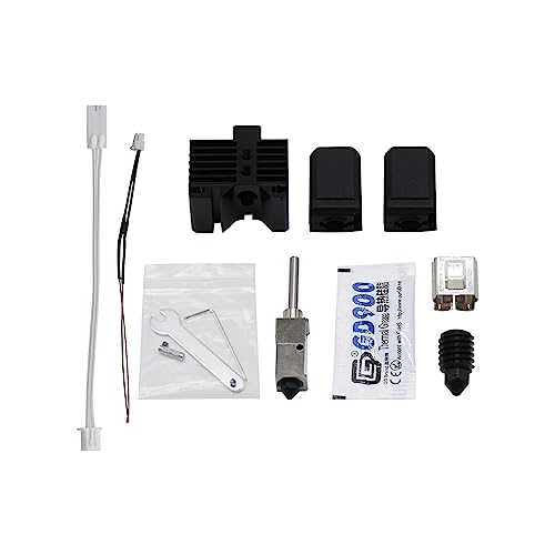 Creativity 500℃ High-Temperature Upgraded Hotend Kit, 24V Ceramic Heater Thermistor+ 2 Hotend Silicone Cover +1 Extra Ha