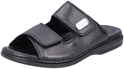Rieker FSK Pantoletten Herren braun NEU braun | Bequemer als barfuß: Die Rieker Herren Pantolette aus Leder überzeugt mit Komfortweite, ideal für Alltag.