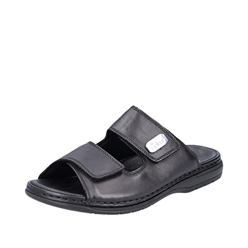 Rieker Herren 25590 Pantoletten Schwarz (schwarz/00), 43 EU