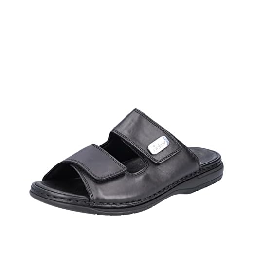 Rieker Herren 25590 Pantoletten Schwarz (schwarz/00), 43 EU
