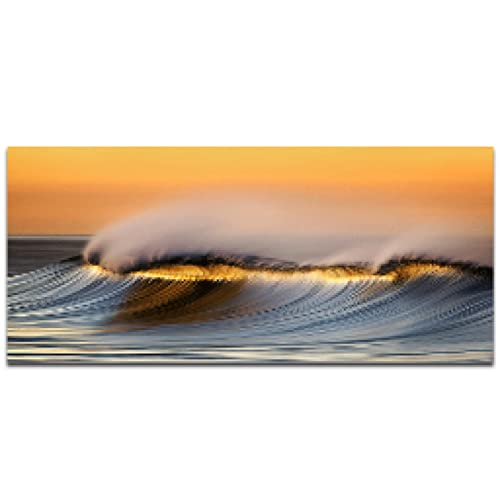 Affiches impressions toile mur art photo moderne mer plage vagues décoration salon 80x160