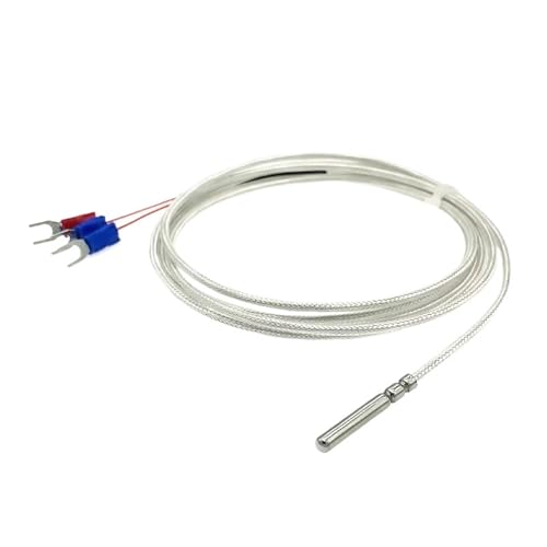 Capteur PT100 avec sonde à rouleau en acier 4x30mm et câble thermique de 3m