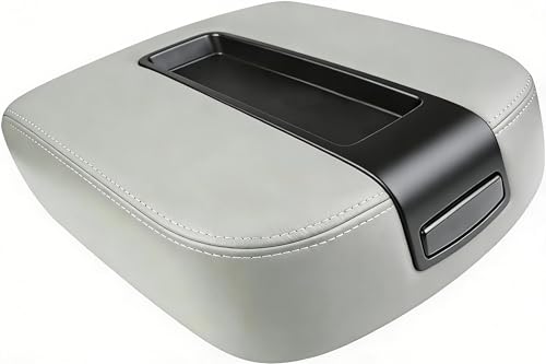 New Upgrade Center Console Armrest lid Cover Compatible with 2007-2013 Silverado Tahoe Suburba Avalanche Sierra Yukon XL Arm rest Center Console Cover Lid, Replac OE 19328717, Durable materials, Gray