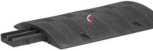 UvV Kabelbr cke Schlauchbr cke bis 40 to Schwerlast 80x60x8 cm L x B x H mit Kanal schwarz