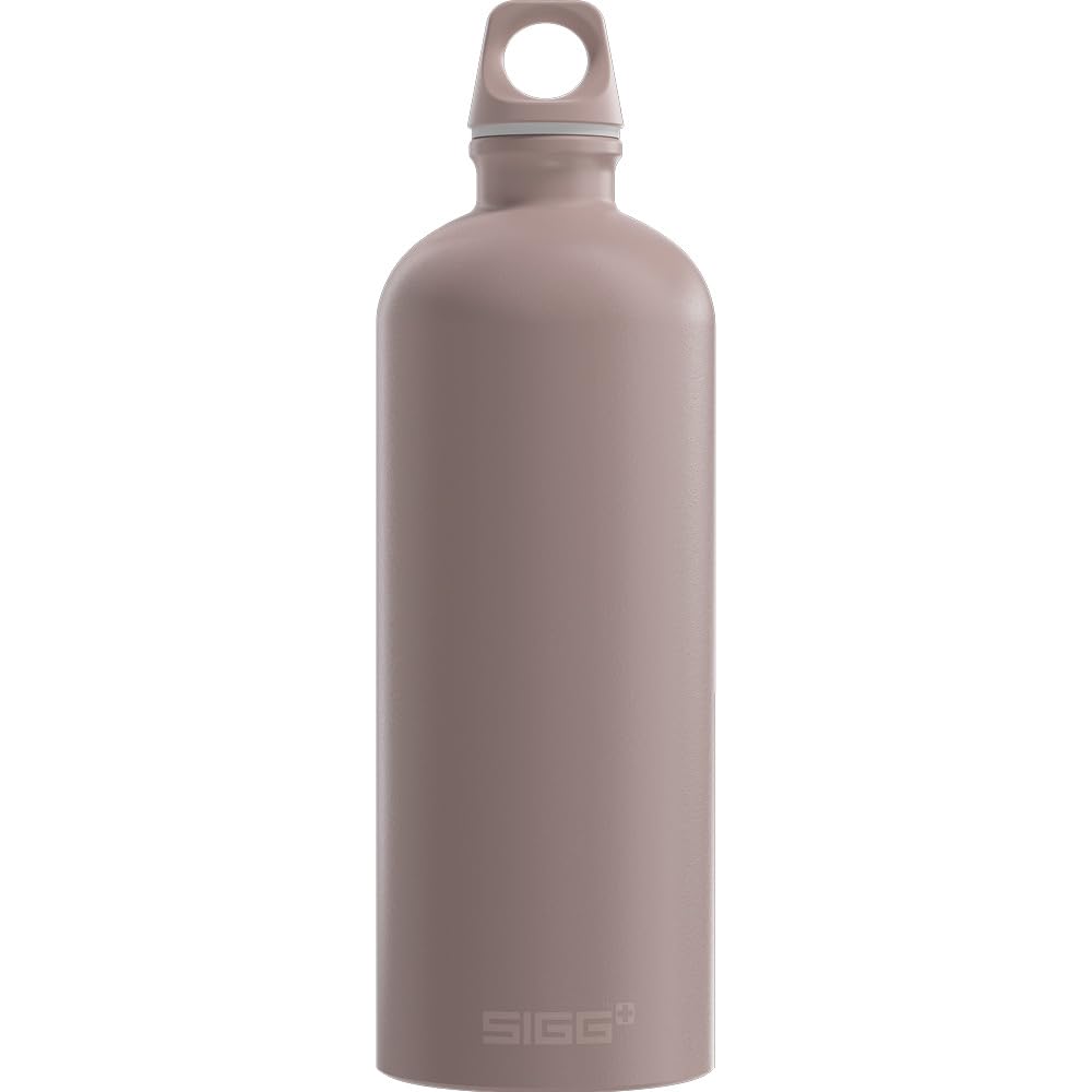 Sigg Dusk - Aluminium Water Bottle - Traveller - Swiss Made - Climate Partner Certified - Suitable For Carbonated Drinks - Leak-Proof - Feather-Light - Bpa-Free - Outdoor - Pink - 1L