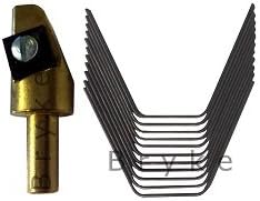 Tire Groover Head and Blade Combo Kit Size: #8 Square Blades