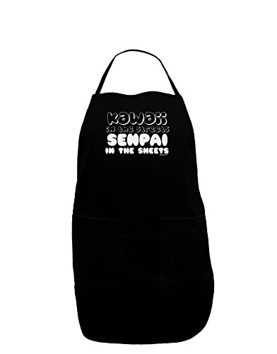 TOOLOUD Kawaii in the Streets Senpai in the Sheets Dark Adult Apron - Black - One-Size