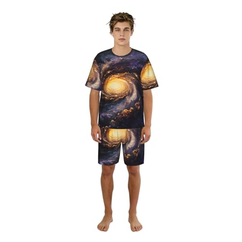 Pyjama homme 2 pièces manches courtes léger respirant