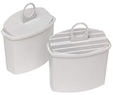 Filtert Chlor Braun AromaSelect pureaqua KWF 2 Wasserfilter  Verbessert den Kaffeegeschmack  Wasserfilter für alle Braun AromaSelect und AromaPassion Kaffeemaschinen  2 Stück  weiß