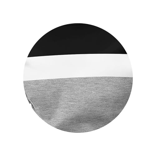 Men's Long Sleeve T-Shirt Classic Casual Crewneck Top Color Block Relaxed Fit Pullover Tee3