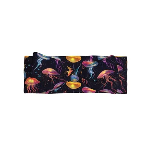 Colorful Jellyfish 1 Print Baby Girl Bows Headbands Baby Girls Newborn Headbands Infant Toddlers 0-6 Months