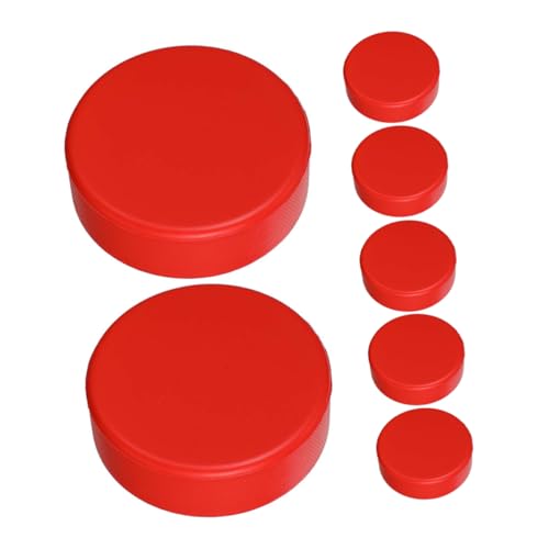 UPKOCH 7pcs Foam Ice Hockey Pucks Soft for Boys and Girls Hockey Training Street Game