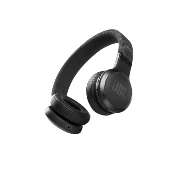 JBL Live 460NC – Wireless On-Ear Noise Cancelling Headphones with Long Battery Life and Voice Assistant Control – Black