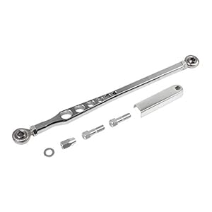 Motoforti Motorrad Schalthebel Motorrad Schaltgestängehebel Aluminiumlegierung Silberton