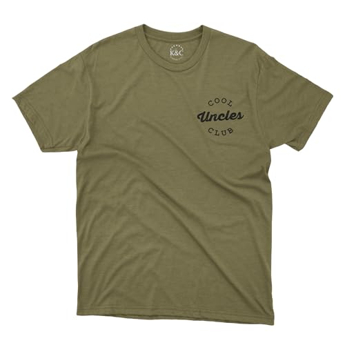 Pocket Cool Uncles Club T-Shirt - Funny Tee Shirt Gift for Men, Brother from Niece, Nephew on Father's Day