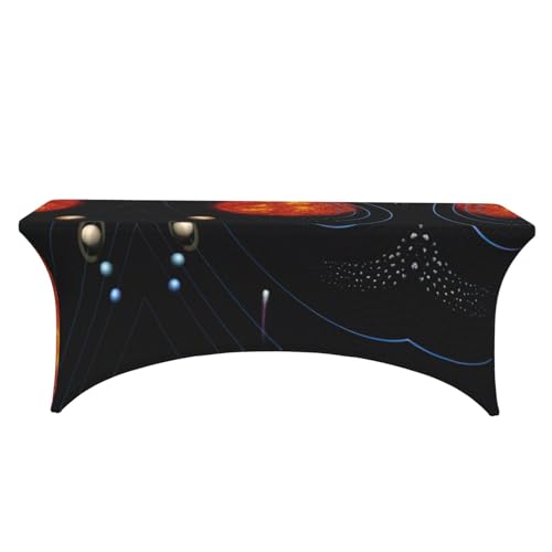Nappe rectangulaire extensible pour grande table ovale et facile - 2