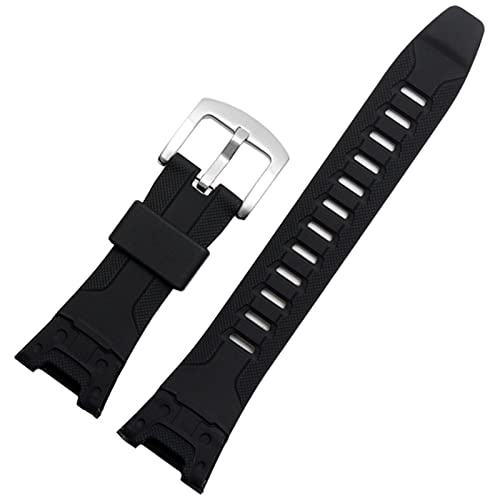 Bracelet en résine silicone pour montre Casio Protrek PRW-1300Y et PRG-110Y