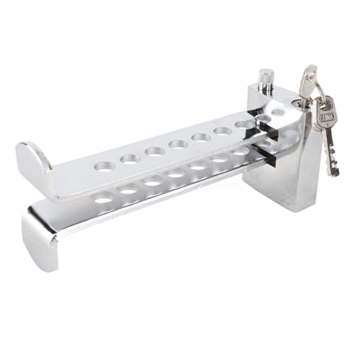 Bike Pedal Lock, Stainless Steel Safety Brake Pedal Tool Antitheft Locking Devices Accelerator Pedal Device Security Protection Tool with 3 Keys