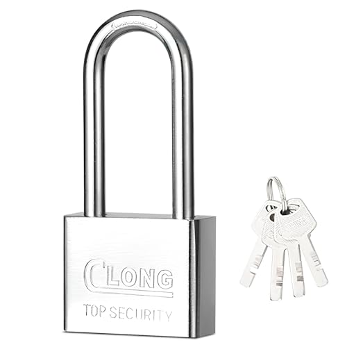 Cadenas de sécurité, Cadenas à clé Cadenas à Anse Longue 40 mm pour Casier de Gym casier bagages unités de stockage garage portes (1PCS 40mm)