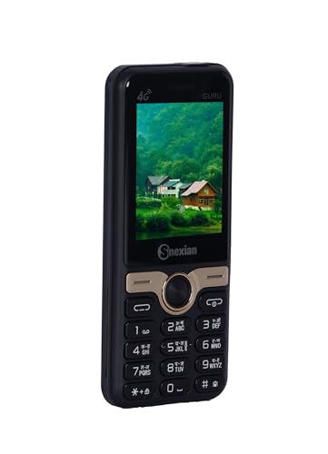 Image of Snexian All-New GURU GT 4G Working Dual Sim | Keypad Mobile | 2.4 inch Display | YouTube Working | Voice Changer | BT Dialer | Call Recording | Long Lasting Battery | FM | Camera | Feature Phone | Black