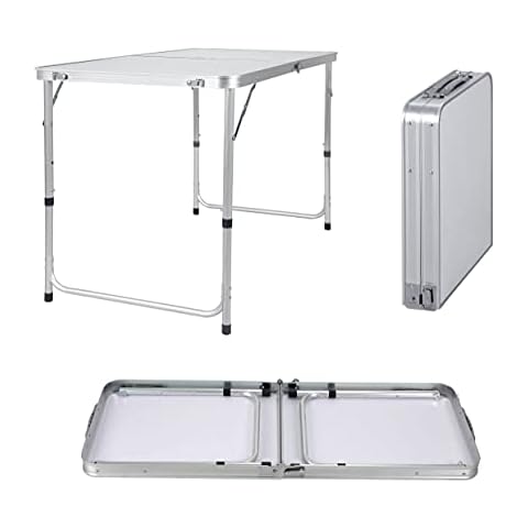 Folding Table Card Game Table for Tabletop Game Indoor& Outdoor Tabletop Game with Families Friends Colleagues 120cm Portable Fold-able Design Lightweight Game Table(47 inch) Cover