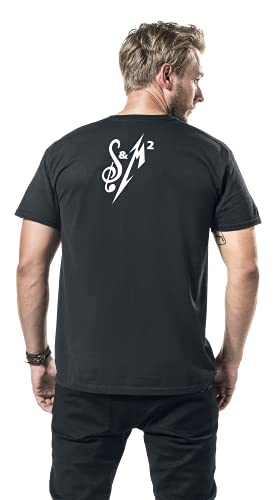 Générique Metallica S&M2 Crâne Costume Homme T-Shirt Manches Courtes Noir Regular/Coupe Standard - Les Beatles, Paul McCartney, John Lennon, RIngo Starr, George Harrison Générique Metallica S&M2 Crâne Costume Homme T-Shirt Manches Courtes Noir Regular/Coupe Standard – Image 6