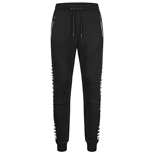 Pantalon de survêtement homme Lonsdale Alston noir en coton