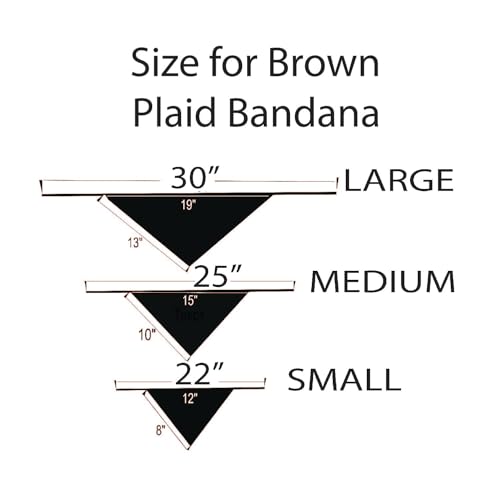 Generic Plaid Bandana Personalized, Embroidered, Buffalo Plaid, Triangle Bibs Kerchief, Custom Pet Neckwear thumb #2
