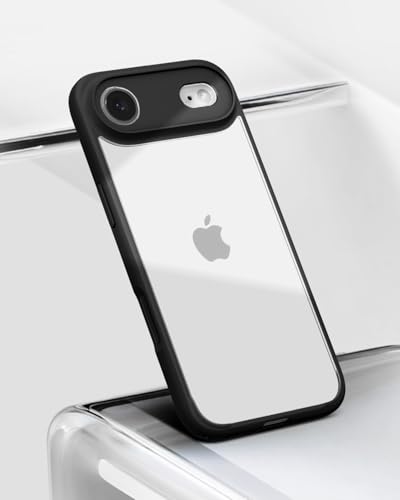 Image of Spigen for iPhone Air Case, Ultra Hybrid [TPU Covered Camera Control] [Anti-Yellowing] [No Magnet Ring] - Matte Black