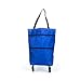 Produktbild KXDSM Shopping Trolley-Tasche Tragbare folable Einkaufstasche Einkaufswagen Grocery Taschen mit Rollen Rollen Grocery Warenkorb Organizer (Color : Blue)