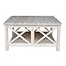 Solid Wood Hampton Square Coffee Table, Unfinished