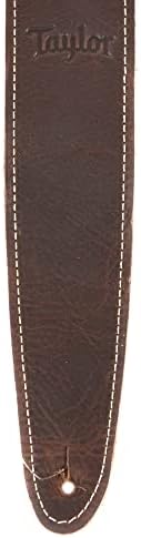 Taylor Leather/Suede 2.5-inch Guitar Strap - Chocolate Brown