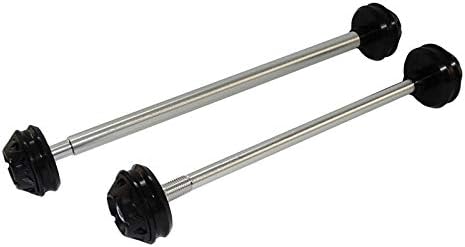 Front & Rear Wheel Fork Axle Slider Cap Crash Protector for Yamaha YZF R1 2002-2014 / R6 2003-2016 (Black)