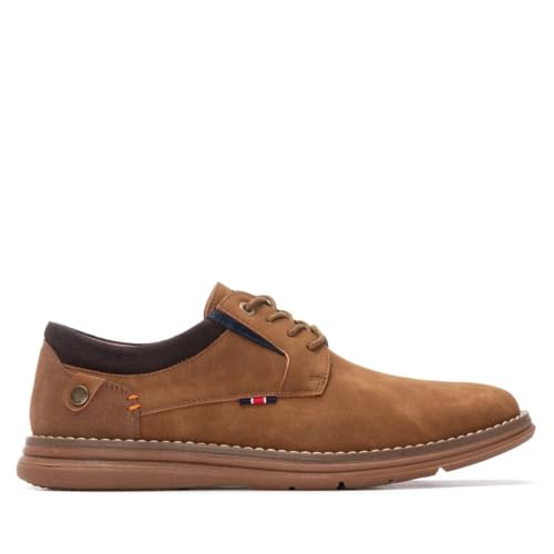 REFRESH - Zapato Hombre Camel - Calzado Cómodo y Versátil - Moda Casual - Modelo 17287301 (Talla 42)