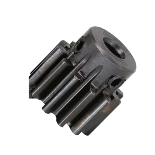 Engrenage droit 1.5M 14T en acier au carbone avec alésage noirci de 8mm pour transmission