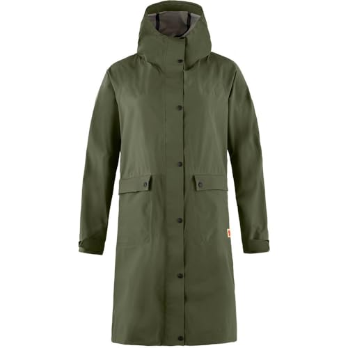 Fjällräven Damen Vardag Rain Parka W Jacket, Laurel Green, L EU