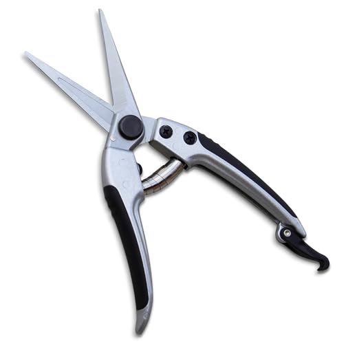 TABOR TOOLS K18A Straight Pruning Shears, Florist Scissors, Multi-Tasking Garden Snips for Arranging Flowers, Trimming Plants and Harvesting Herbs, Fruits or Vegetables (Japanese Style Blades) - image 1