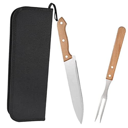 Abaodam 1Set Stainless Steel Bbq Fork Cutter for Grilling Ergonomic Design Bbq Utensils Heavy Duty Grill Supplies for Outdoor Cooking Backyard Bbq Camping