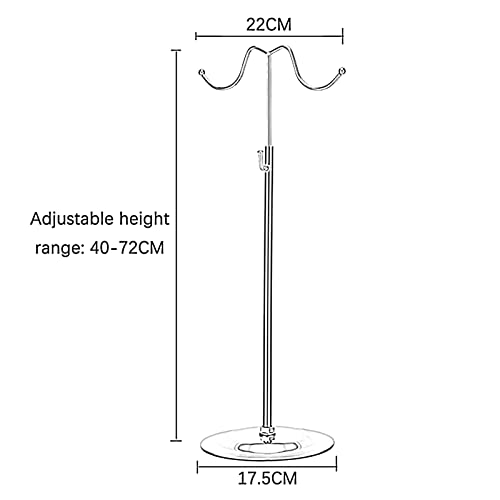 Présentoir à sacs à main en acier inoxydable miroir, le support de table d'exception